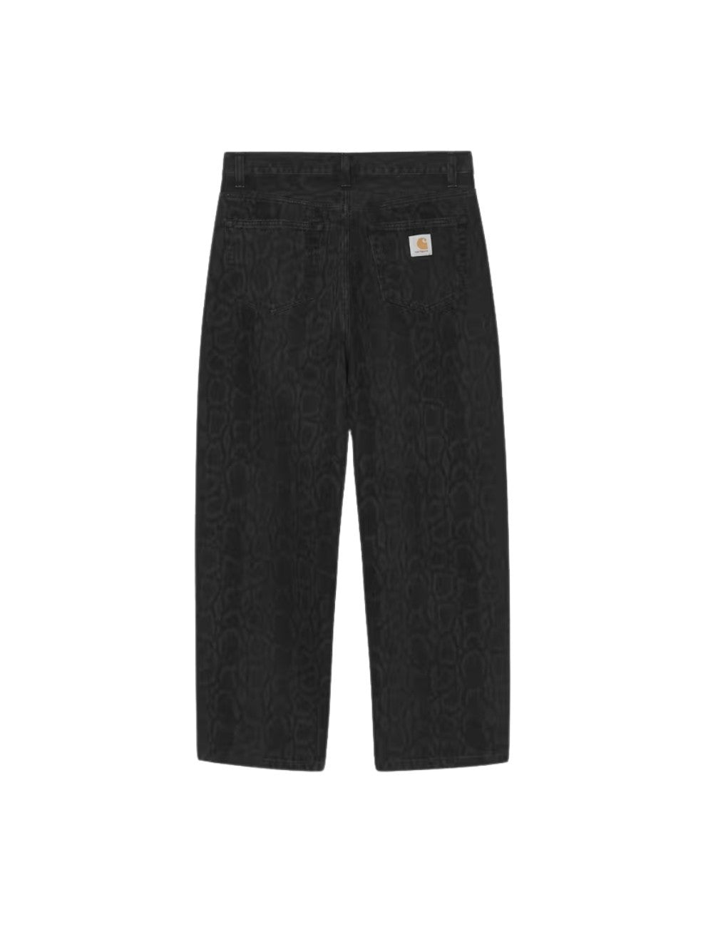 Pantalon Carhartt WIP Snake Landon Pant Noir en denim de coton robuste pour homme