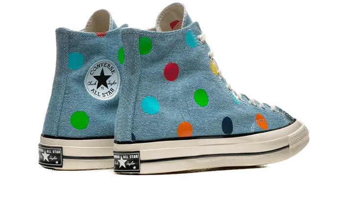 Chuck Taylor All-Star 70s Hi Golf Wang Denim Polka Dots