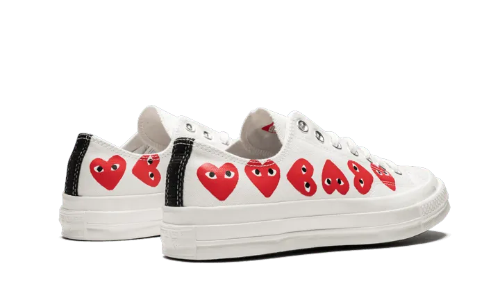 Chuck Taylor All-Star 70s Ox Comme des Garçons PLAY Multi-Heart White