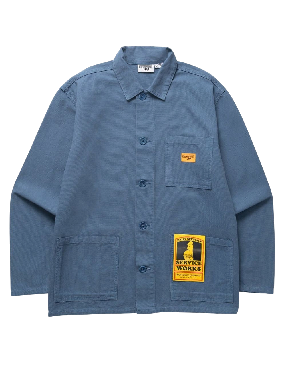 Veste Service Works Classic Chore Shirt Stone Coupe Regular Unisexe