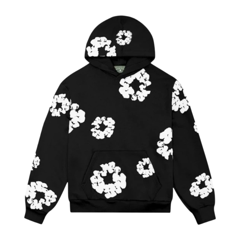 Denim Tears The Cotton Wreath Sweatshirt Black - DT-DTTCWS-POWDERBLACK