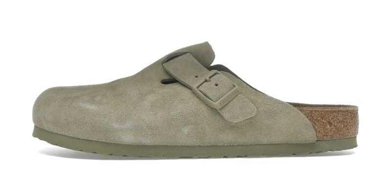 Boston Suede Leather Faded Khaki - 1025788/1025844
