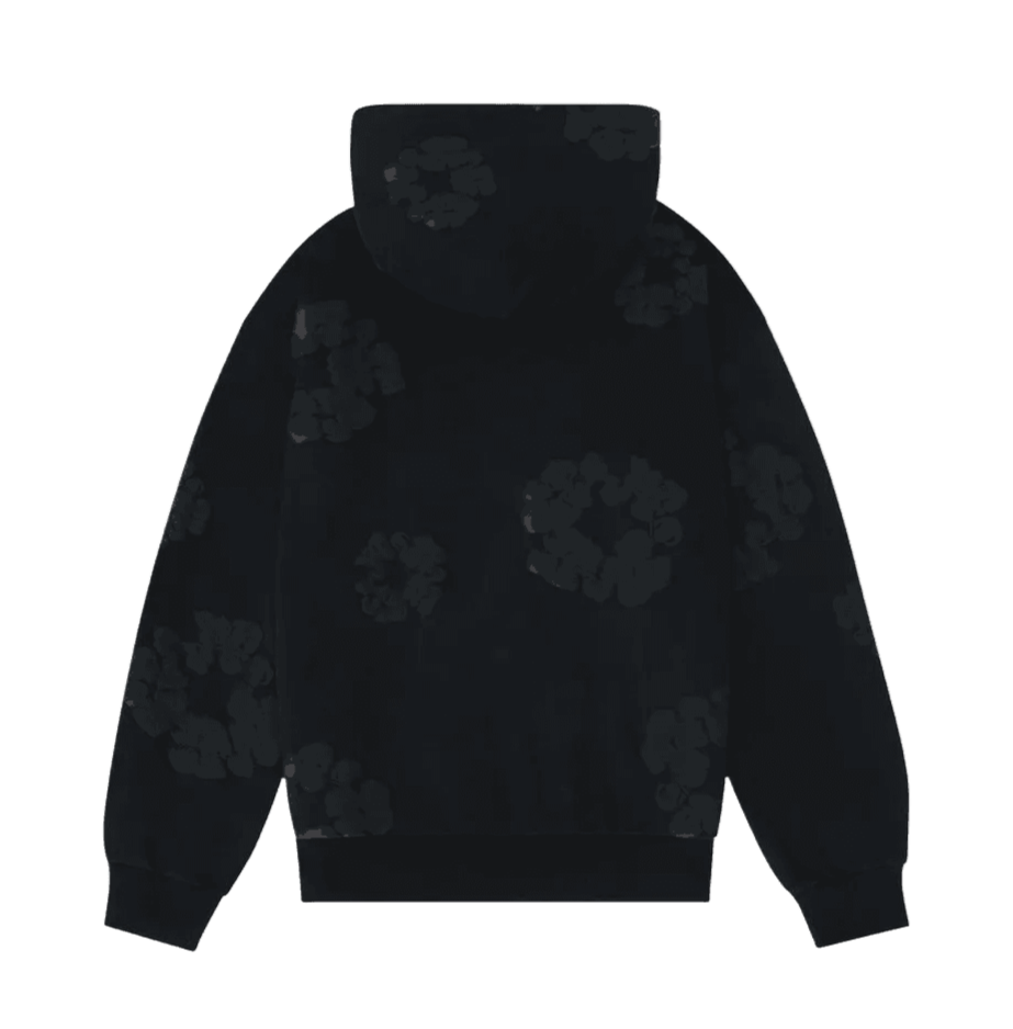 Denim Tears Cotton Wreath Hoodie Black Monochrome - DT-DTCWHB-BLACKMONOCHROME