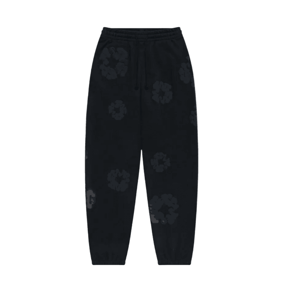 Denim Tears Cotton Wreath Sweatpants Black Monochrome - DT-DTCWSB-BLACKMONOCHROME