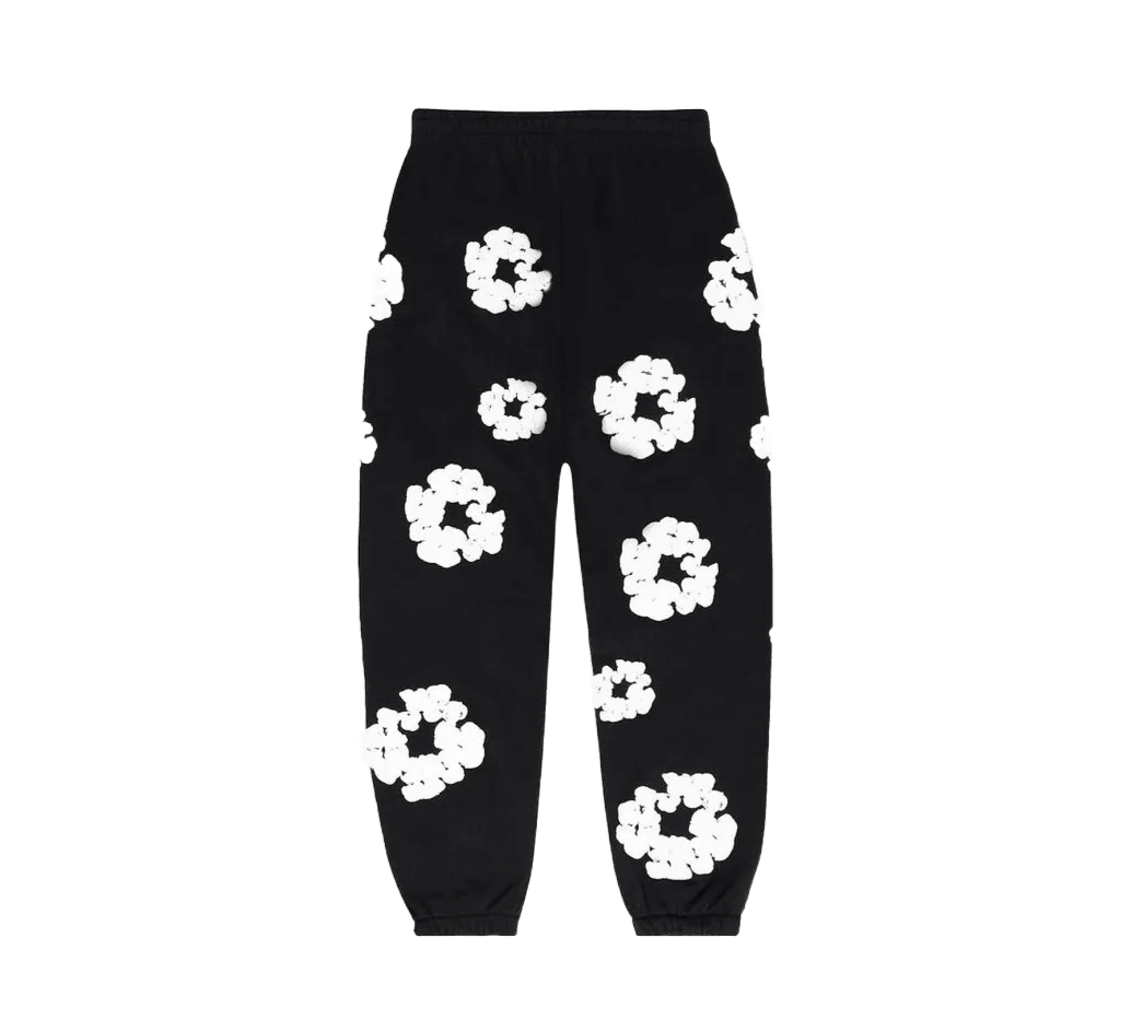 Denim Tears The Cotton Wreath Sweatpants Black - DT-DTTCWS-BLACK