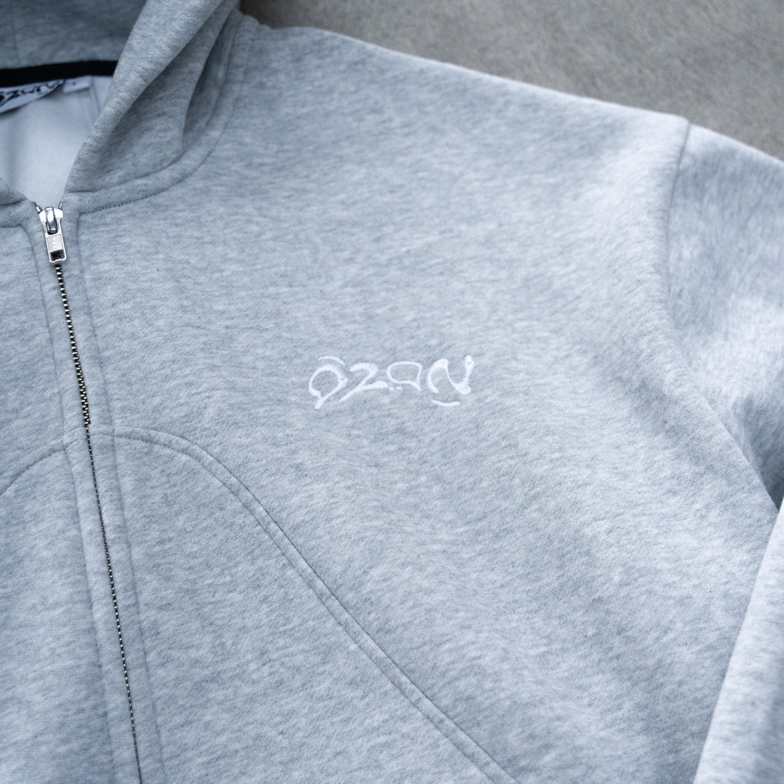 Ozon Gray Zip-Hoodie