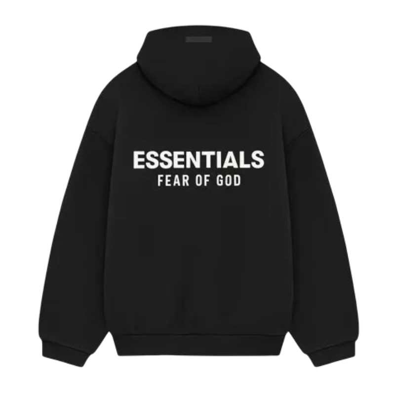Fear of God Essentials Fleece Hoodie (FW24) Black - 192HO246250F
