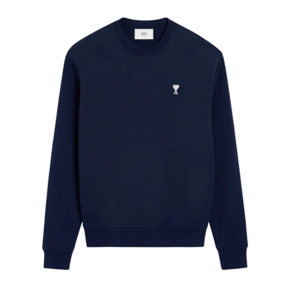 Sweatshirt Ami De Coeur – Ami Paris – Bleu Marine Blanc