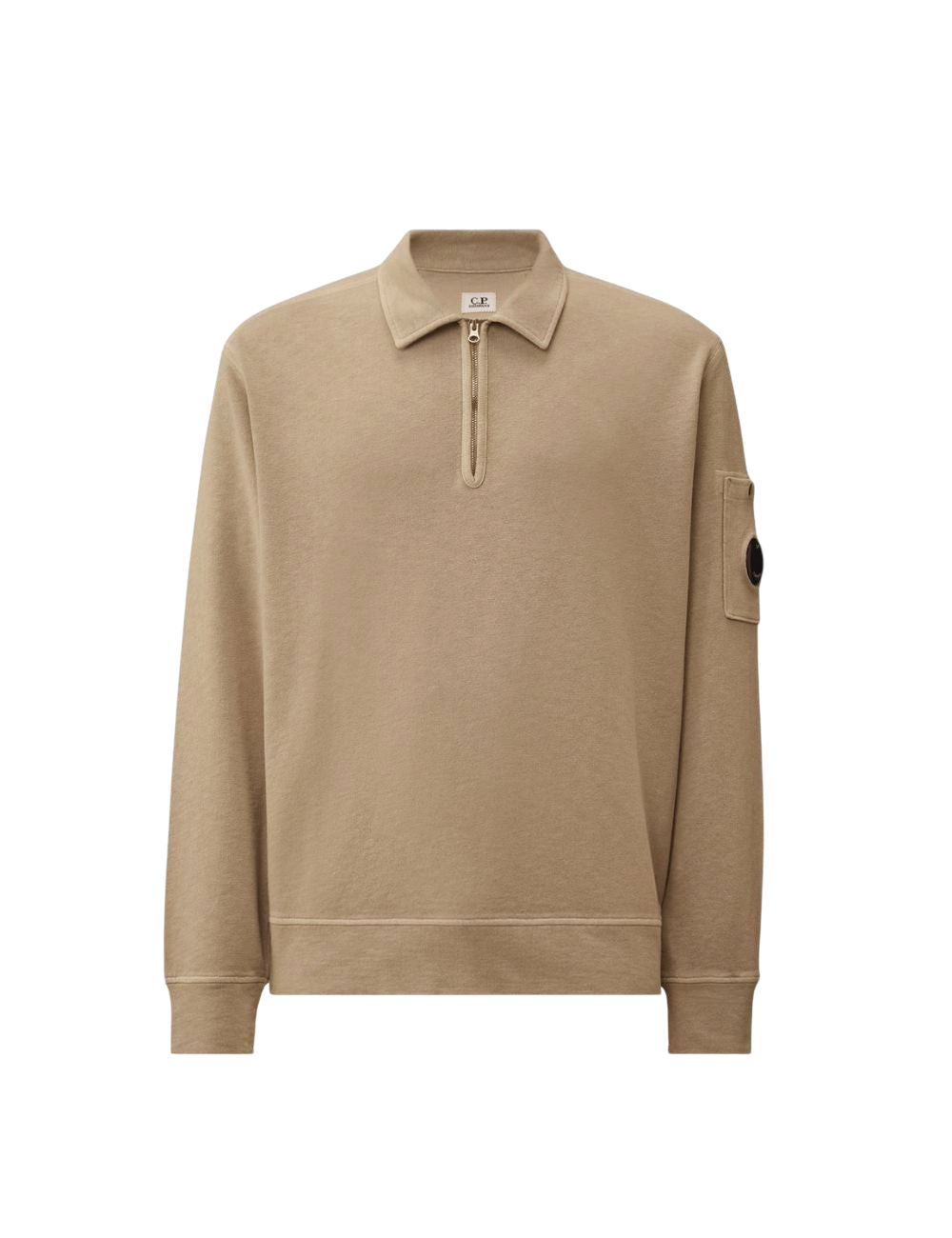Sweat C.P. Company Malfilè Fleece Half Zip Lens Sweatshirt Coupe Regular Homme