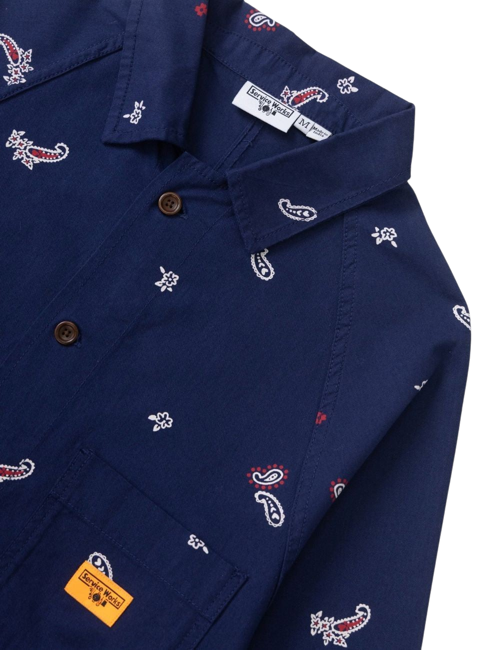 Veste Service Works Paisley Front Of House Jacket Royal Coupe Regular Unisexe