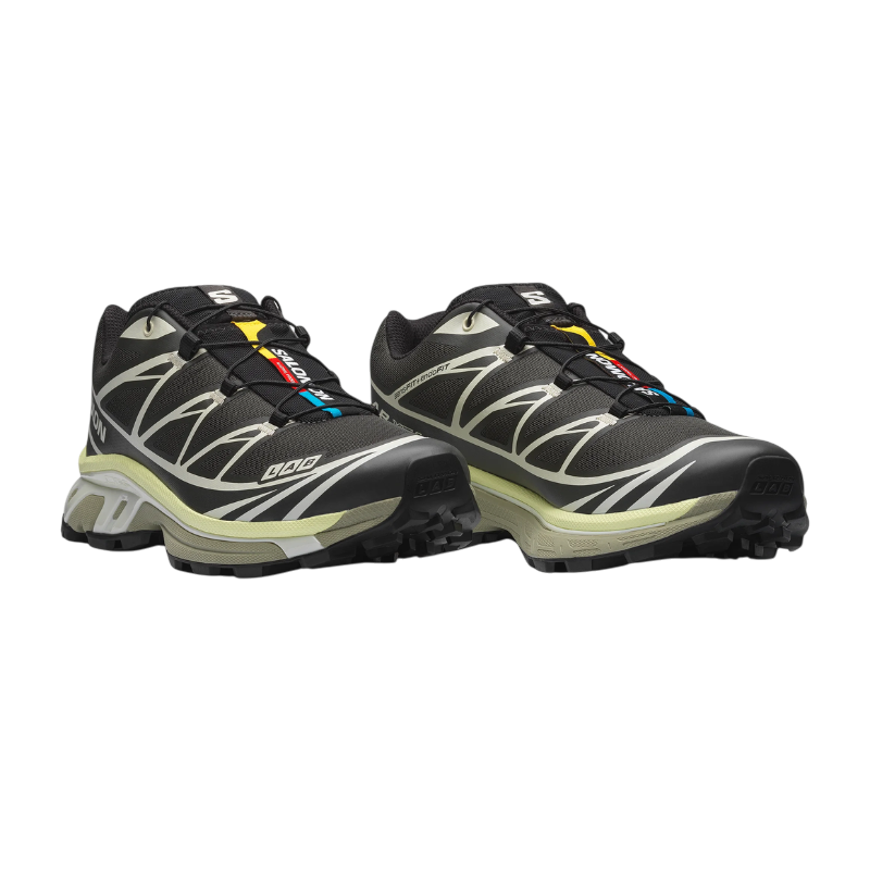 SALOMON XT6 PEAT/ICICLE/LIME CREAM