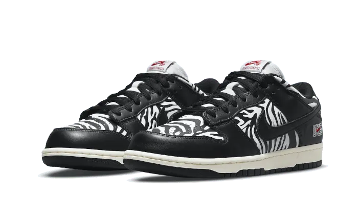 SB Dunk Low Quartersnacks Zebra