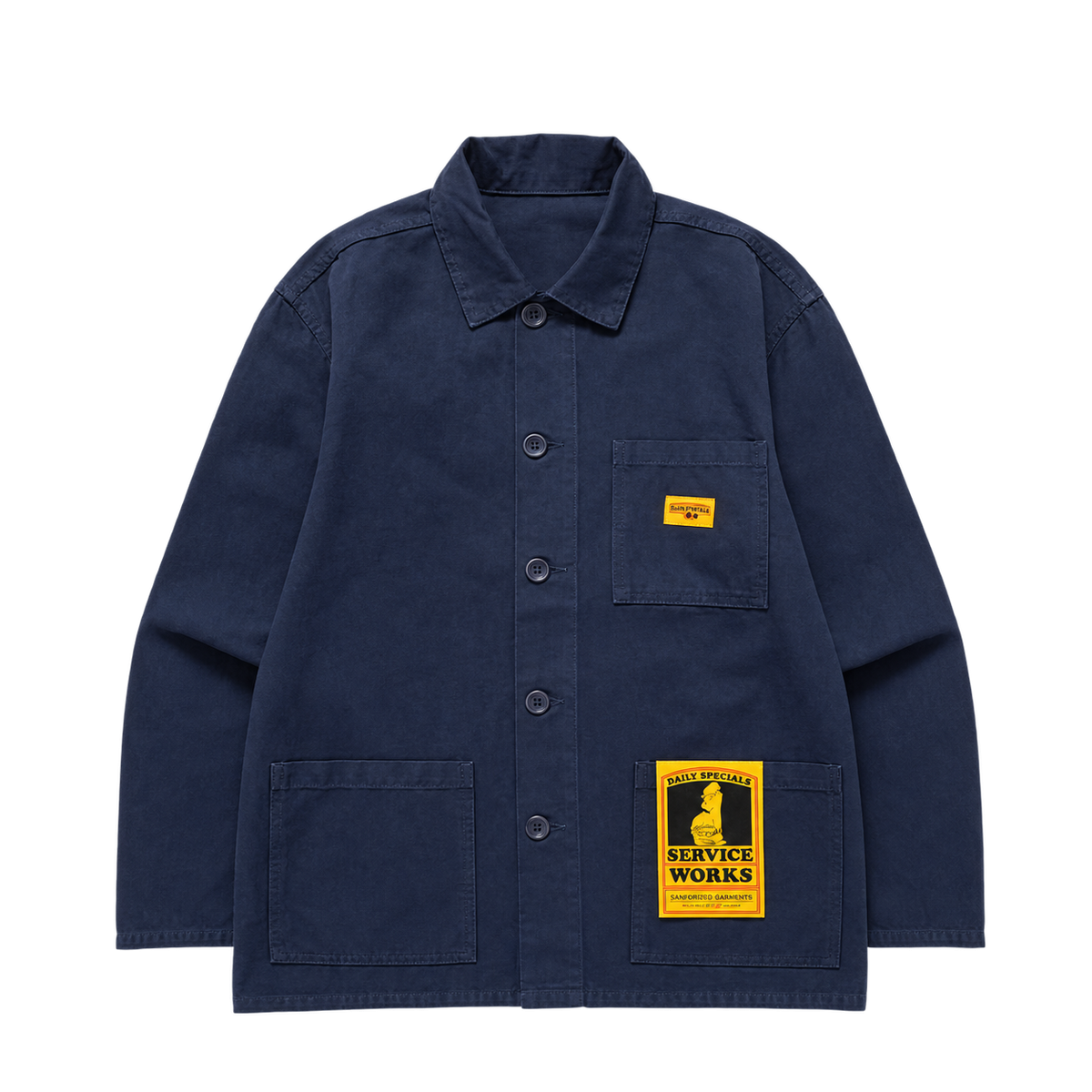 SERVICE WORKS CHEMISE DE TRAVAIL BLEU MARINE