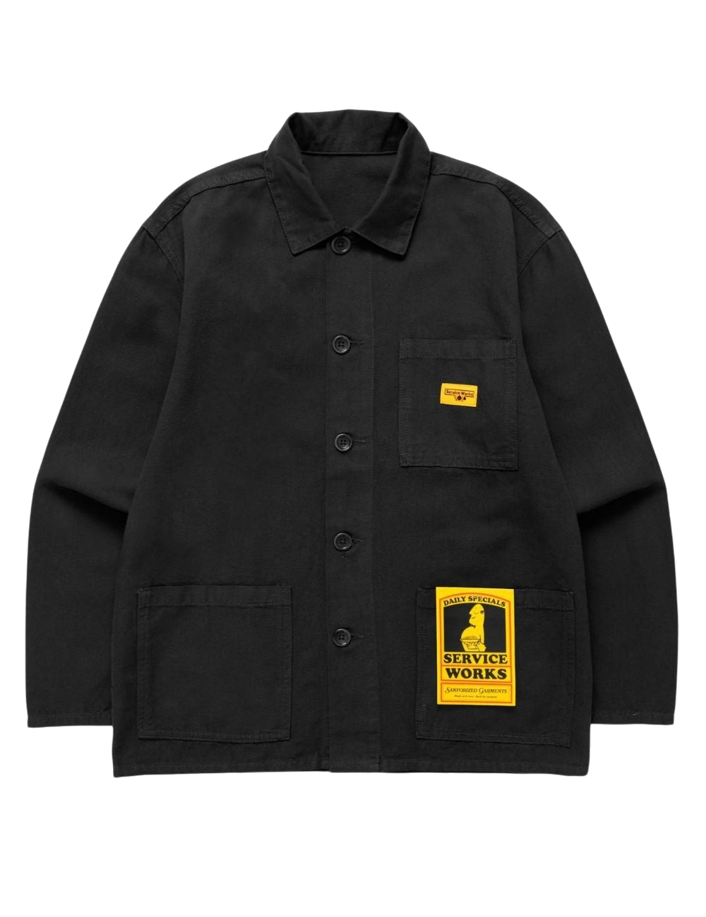Veste-chemise Service Works Classic Chore Shirt Noir