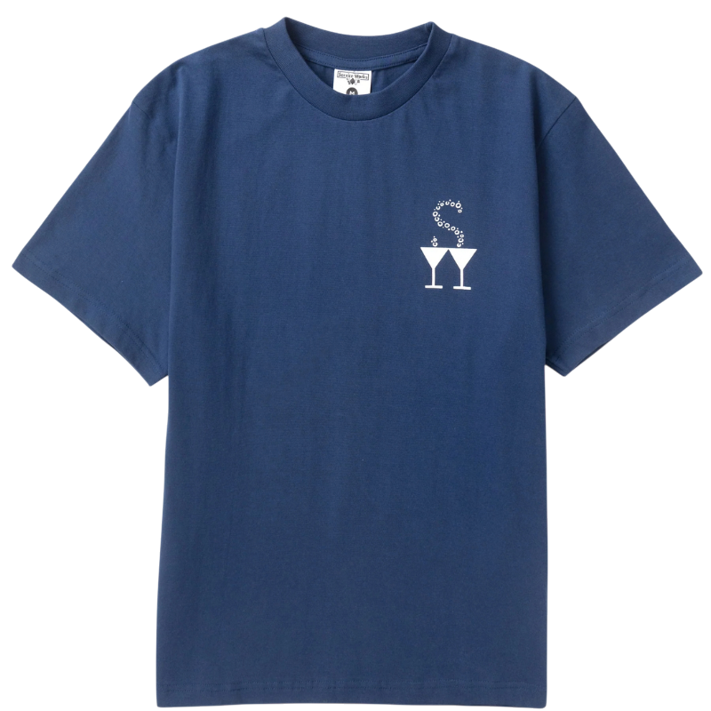 SERVICE WORKS T-SHIRT MARTINI BLEU