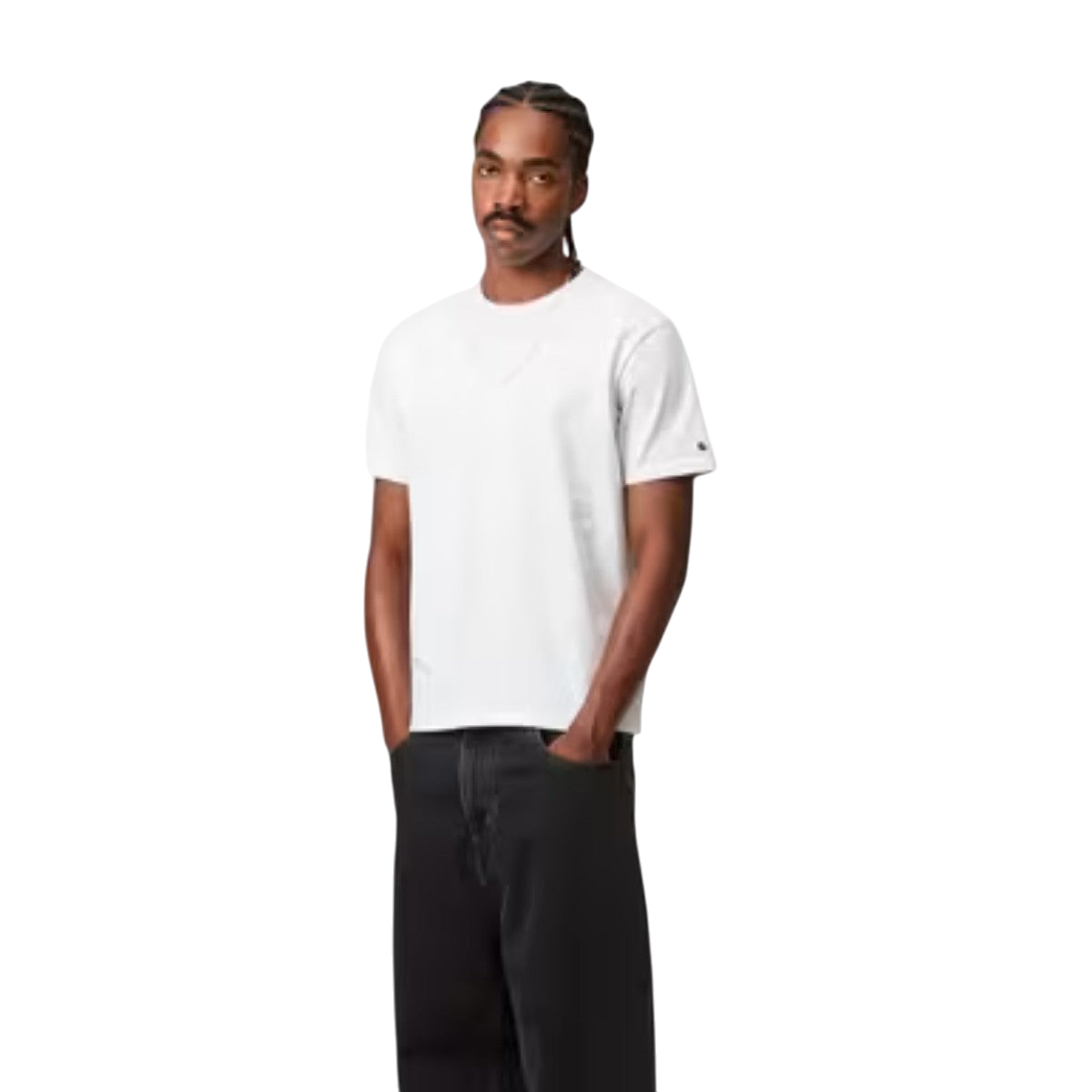 T-shirt Carhartt WIP S/S Base Noir Blanc Coupe Regular Homme