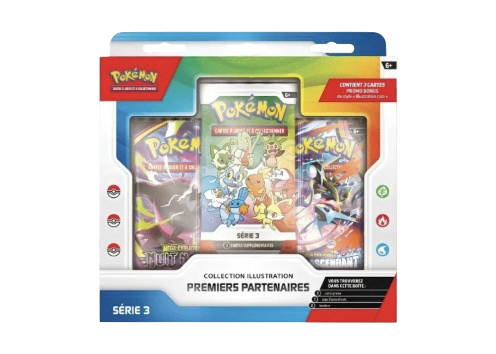 Coffret Pokémon Illustration Premiers Partenaires Série 3 - FR