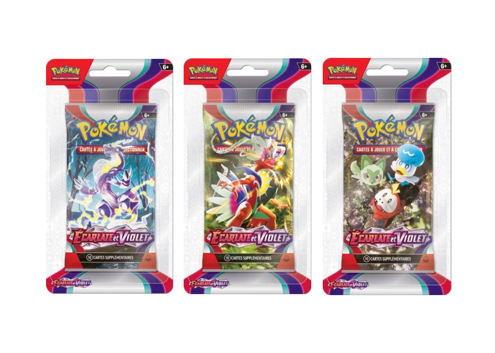 Blister Pokémon Écarlate et Violet – EV01 – Produit Français