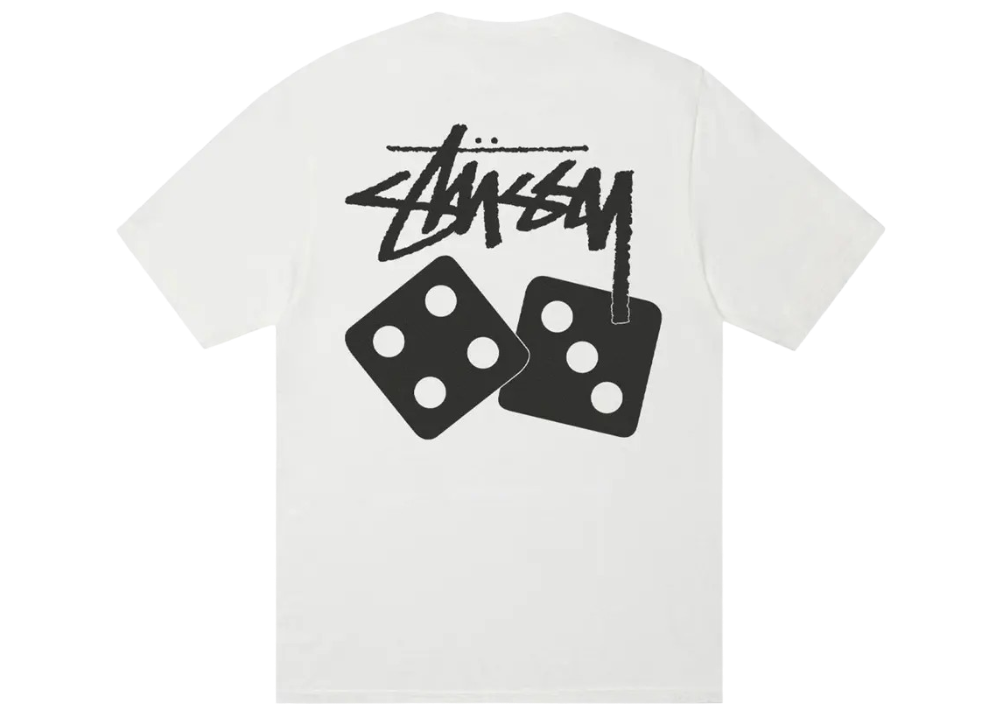 Stussy Dice Tee Pigment Dyed 'Natural'