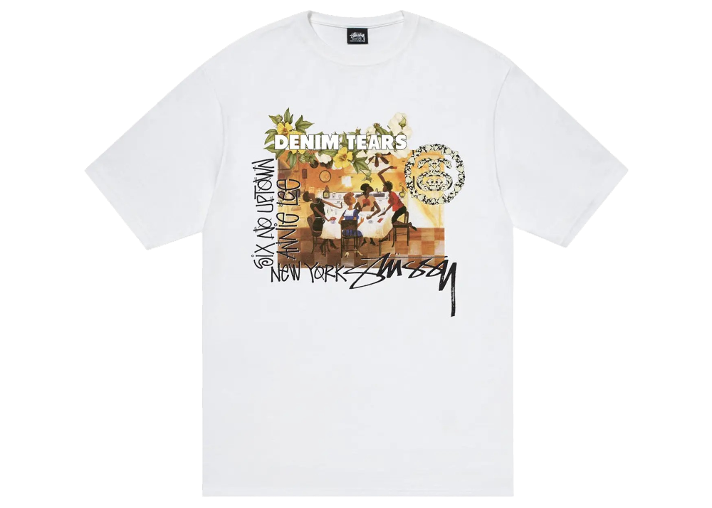 Stussy x Denim Tears Annie Lee Tee 'White'