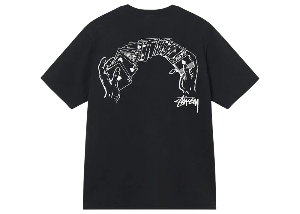 Stussy Shuffle Pigment Dyed Tee 'Black'