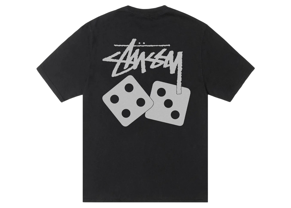 Stussy Dice Tee Pigment Dyed 'Black'