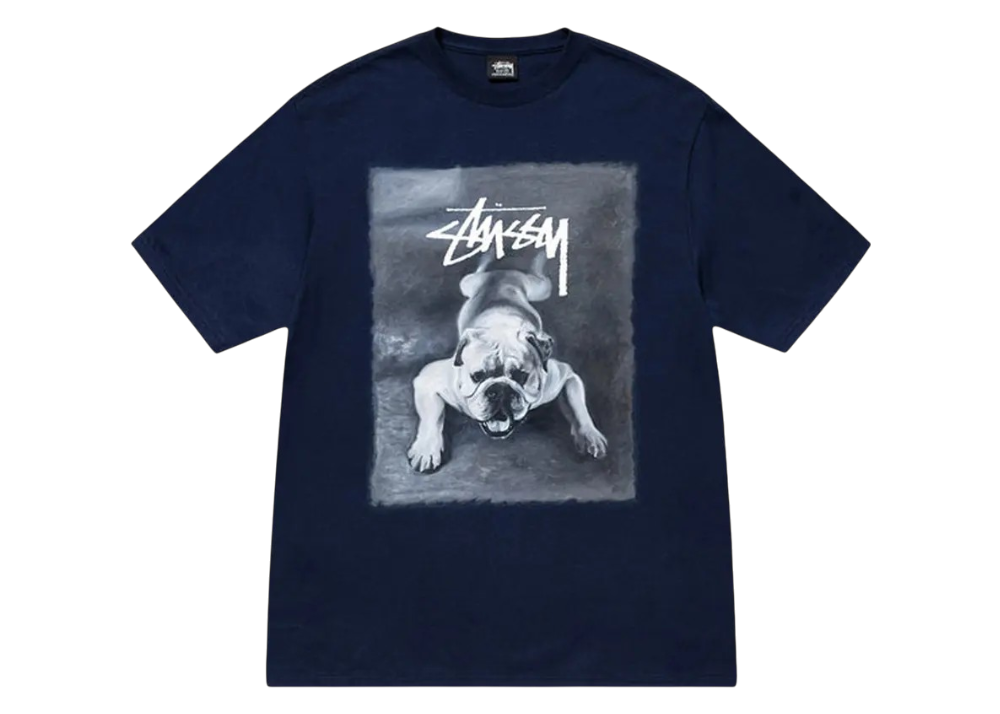 Stussy Bulldog Tee 'Navy'