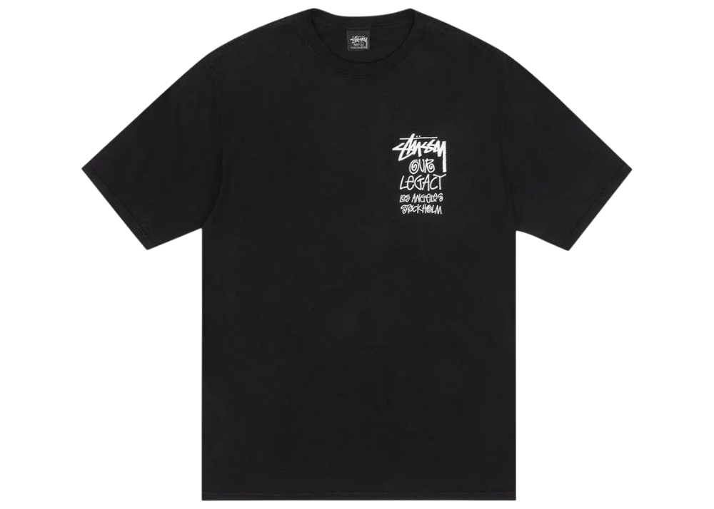 Stussy x Our Legacy Work Shop Surfman Tee Pigment Dyed 'Black'