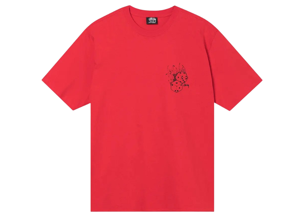 Stussy Fire Dice Tee 'Red'