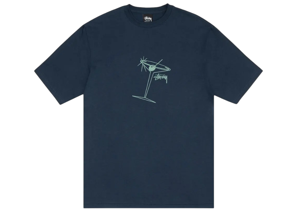 Stussy Martini Tee 'Navy'