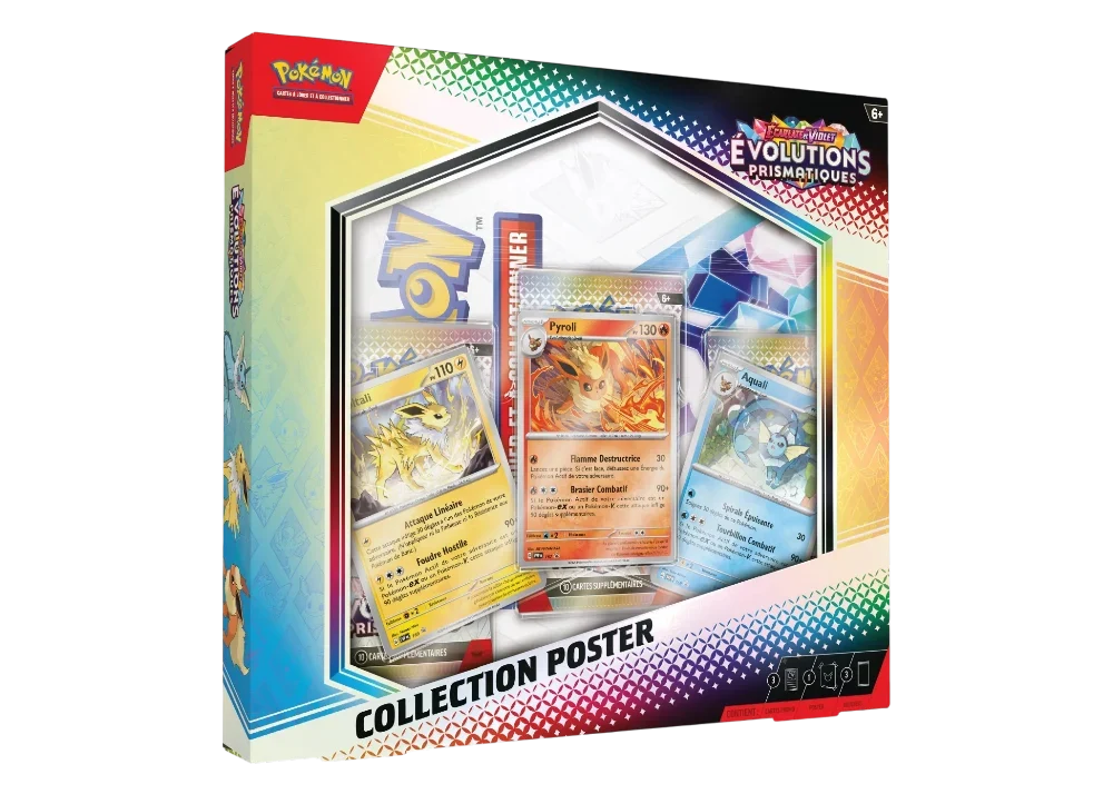 Pokémon – Poster Écarlate et Violet EV8.5 Évolutions Prismatiques - FR