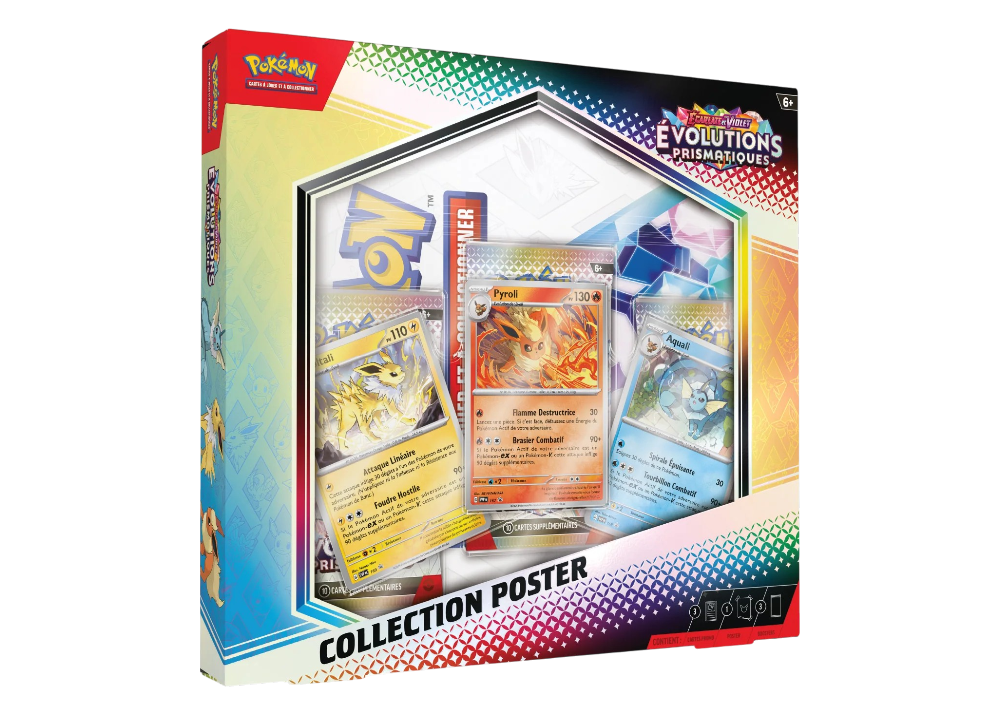 Coffret Poster Pokémon Évolutions Prismatiques EV8.5