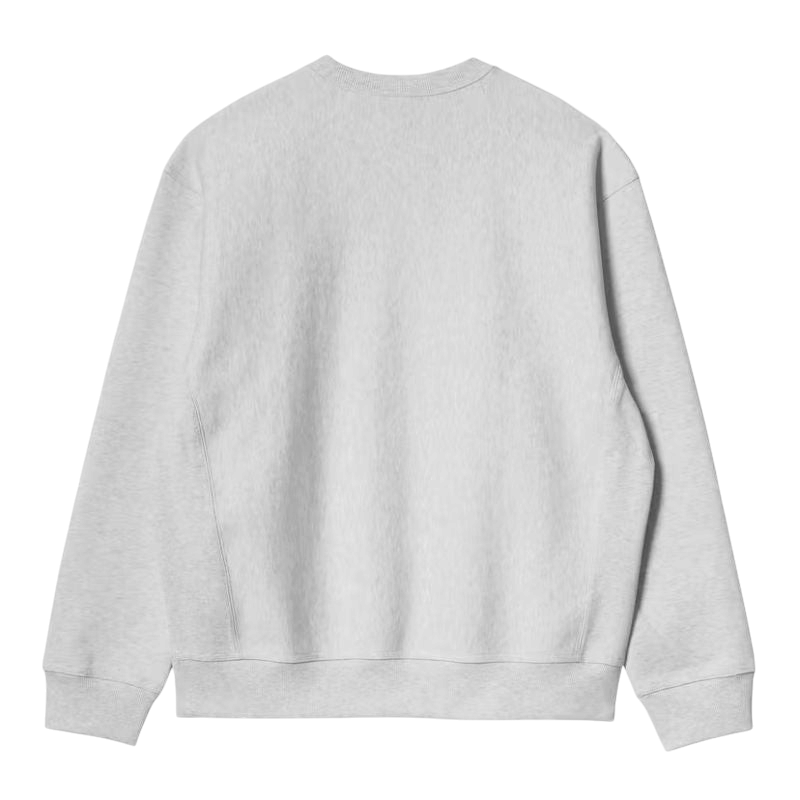 Sweatshirt Carhartt WIP American Script Sweatshirt Gris (Ash Heather) pour homme