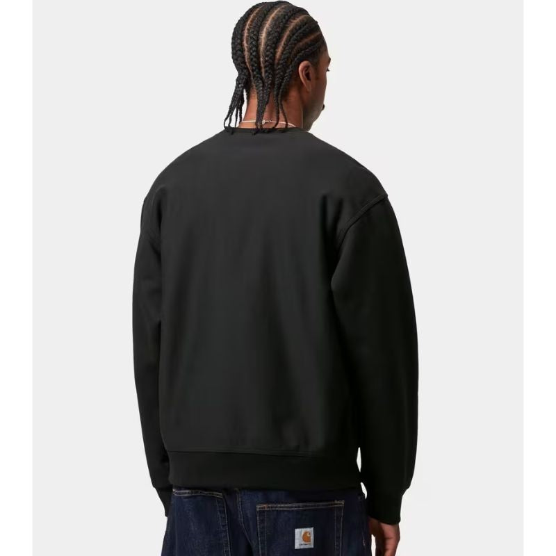 Sweatshirt Carhartt WIP American Script Sweatshirt Noir (Black) pour homme