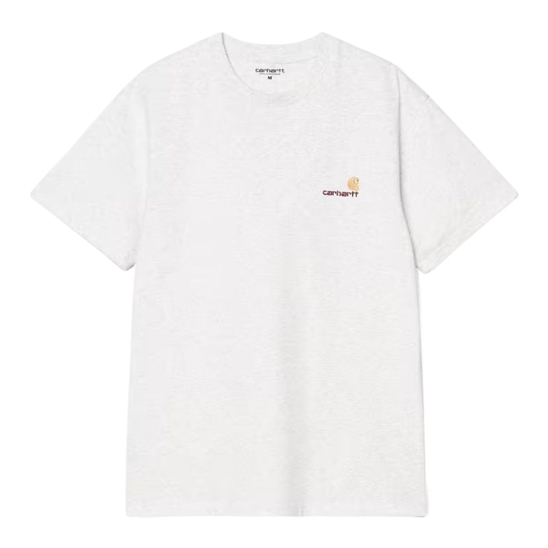 T-shirt Carhartt WIP S/S American Script T-Shirt Gris (Ash Eather) 100% coton pour homme
