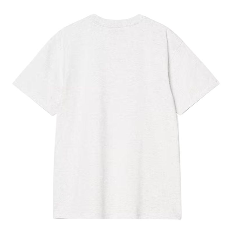 T-shirt Carhartt WIP S/S American Script T-Shirt Gris (Ash Eather) 100% coton pour homme