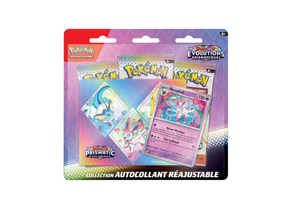 Tripack Pokémon EV8.5 Évolutions Prismatiques – Produit Français