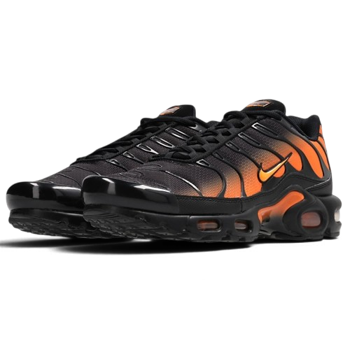 Baskets Nike Air Max Plus We Have It en mesh noir et orange avec amorti Max Air visible