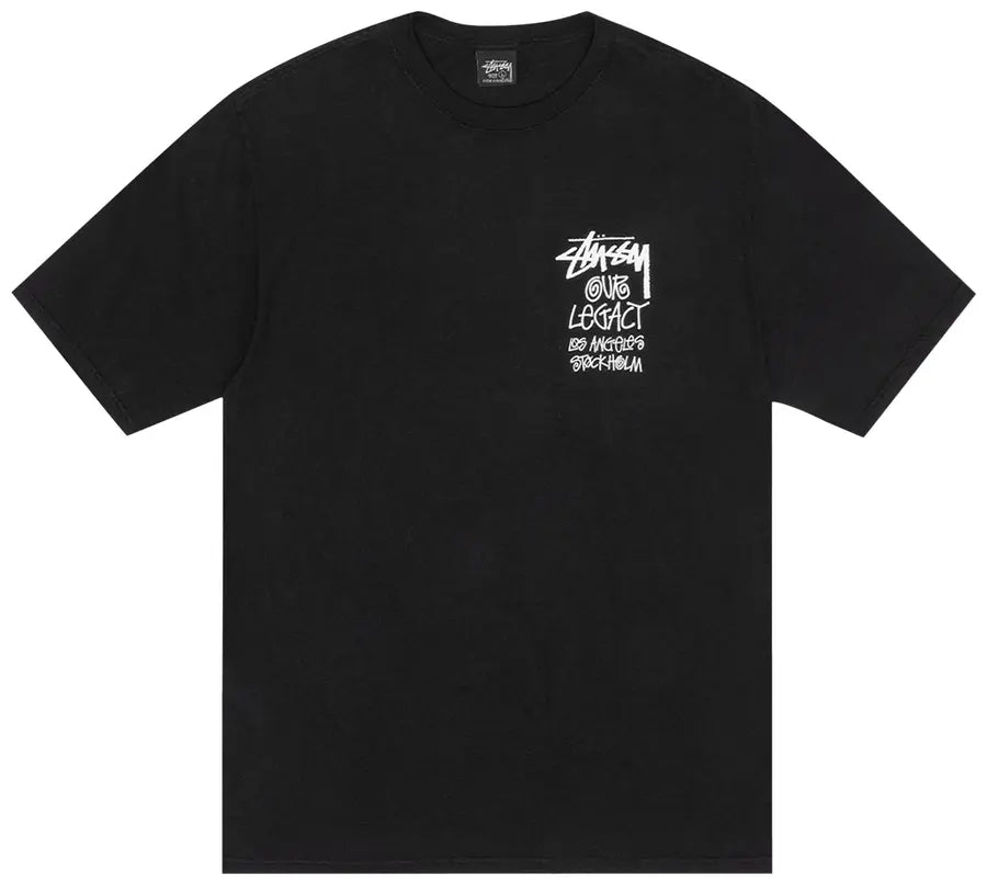 Stussy x Our Legacy Work Shop Surfman Tee Pigment Dyed 'Black'