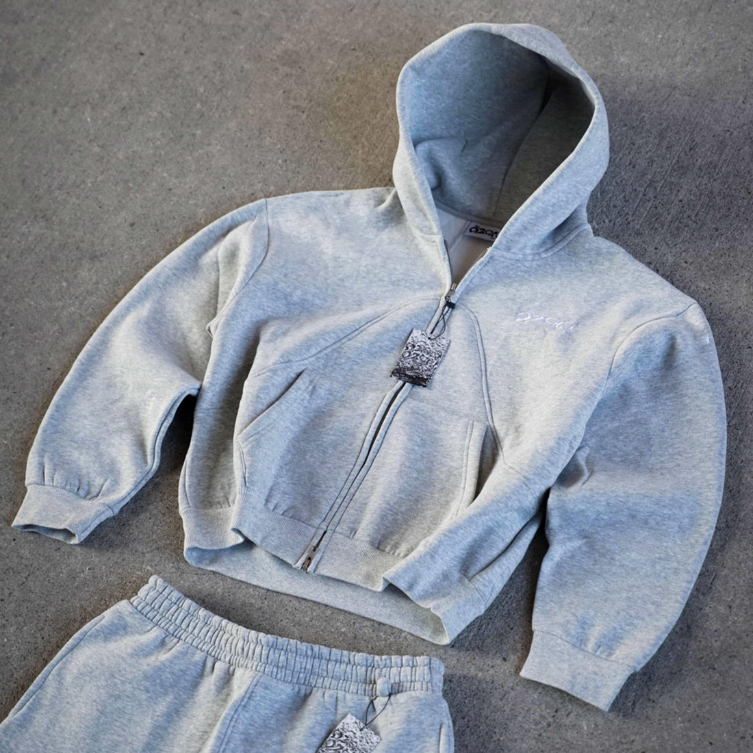 Ozon Gray Zip-Hoodie