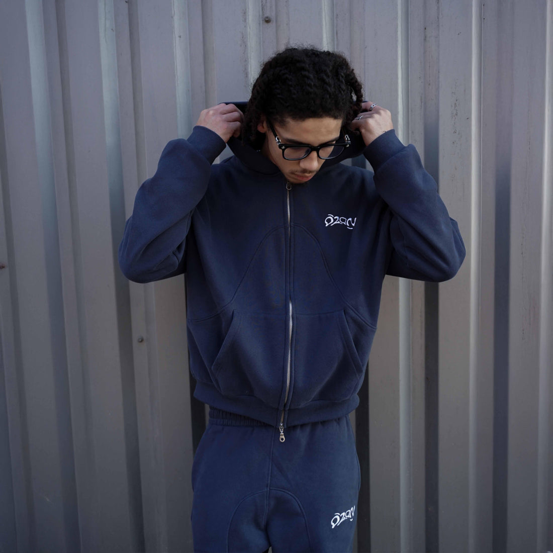 Ozon Navy Zip-Hoodie