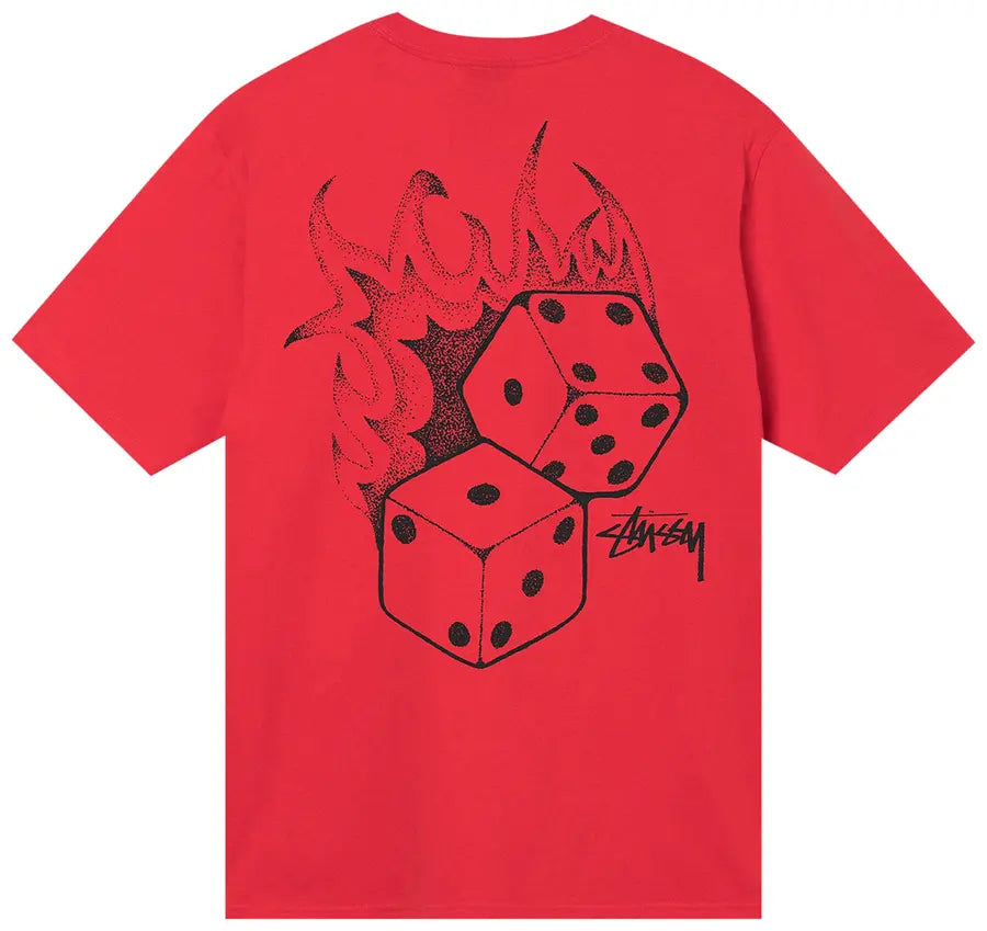 Stussy Fire Dice Tee 'Red'