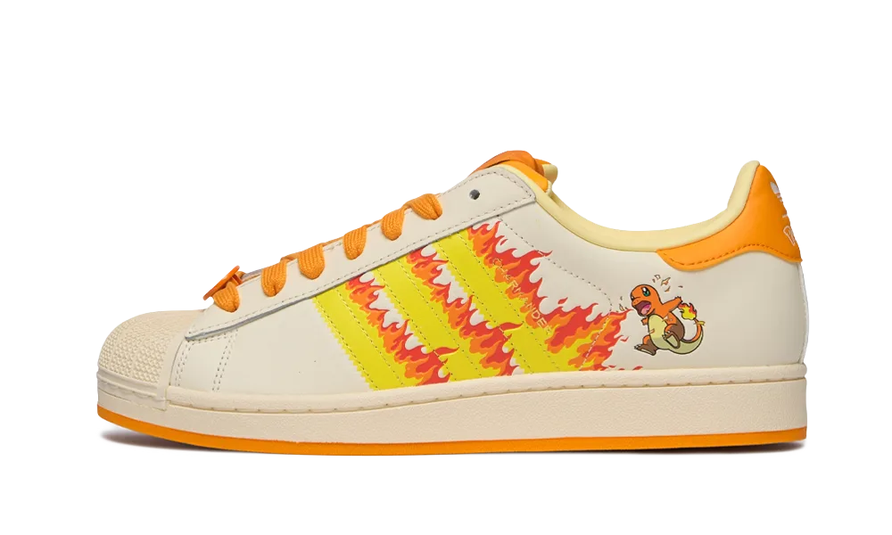 adidas Superstar Pokémon Charmander Cream White/Shock Yellow/Orange