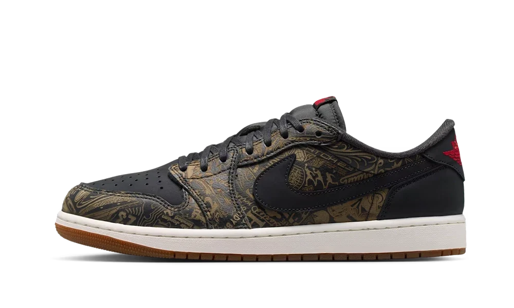 Air Jordan 1 Retro Low OG Laser Black University Red