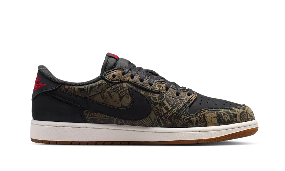 Air Jordan 1 Retro Low OG Laser Black University Red