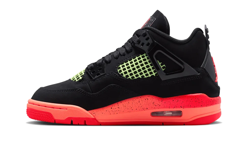 Air Jordan 4 Retro Black Infrared Barely Volt (GS)
