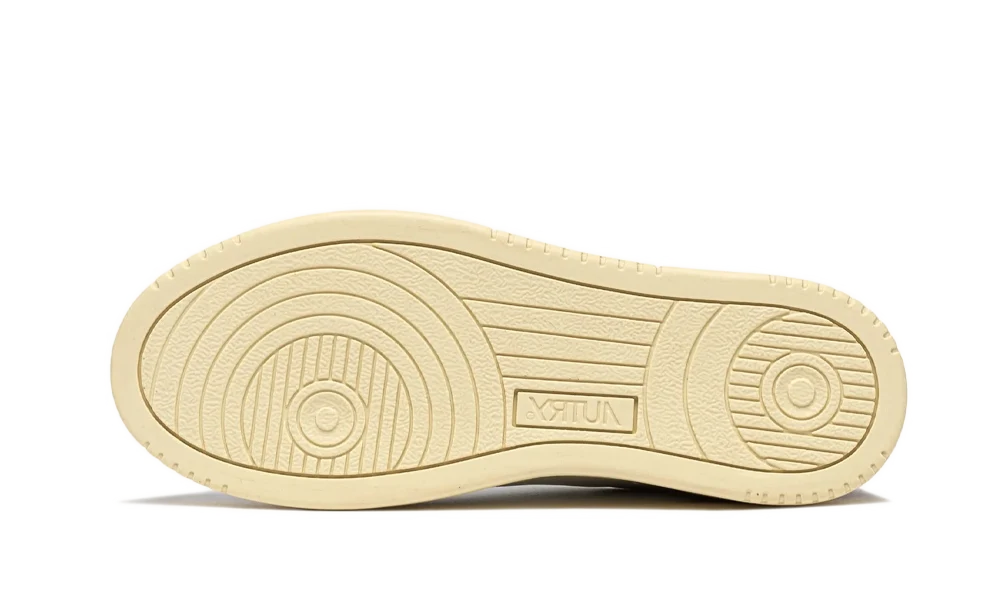 Autry Medalist Low in White Leather and Antelope Suede