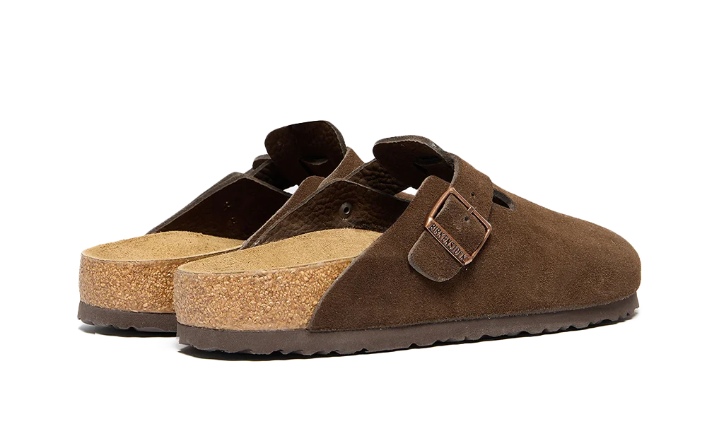 Birkenstock Boston Soft Footbed Suede  Mocha