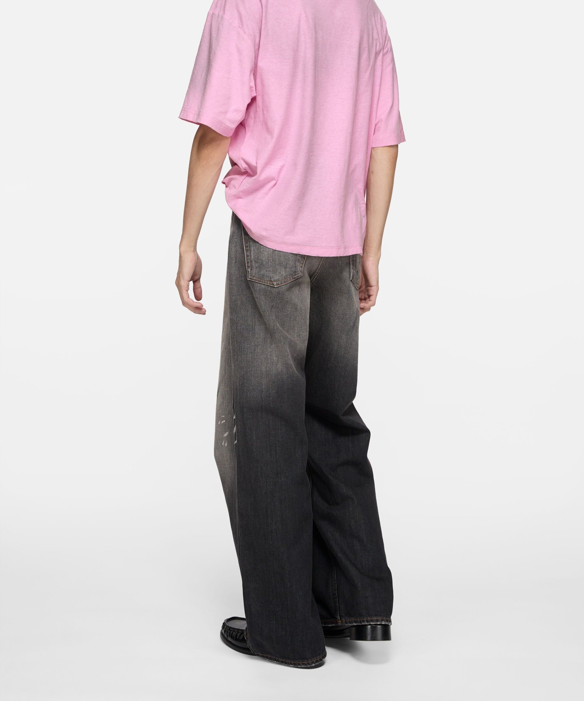 T-Shirt Sprayed Logo – Acne Studios – Rose Bonbon