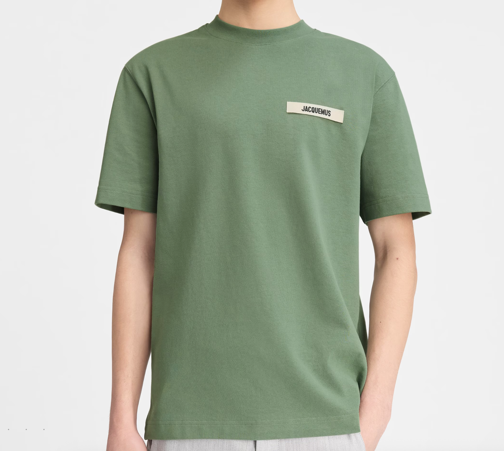Le t-shirt Gros Grain Jacquemus Khaki